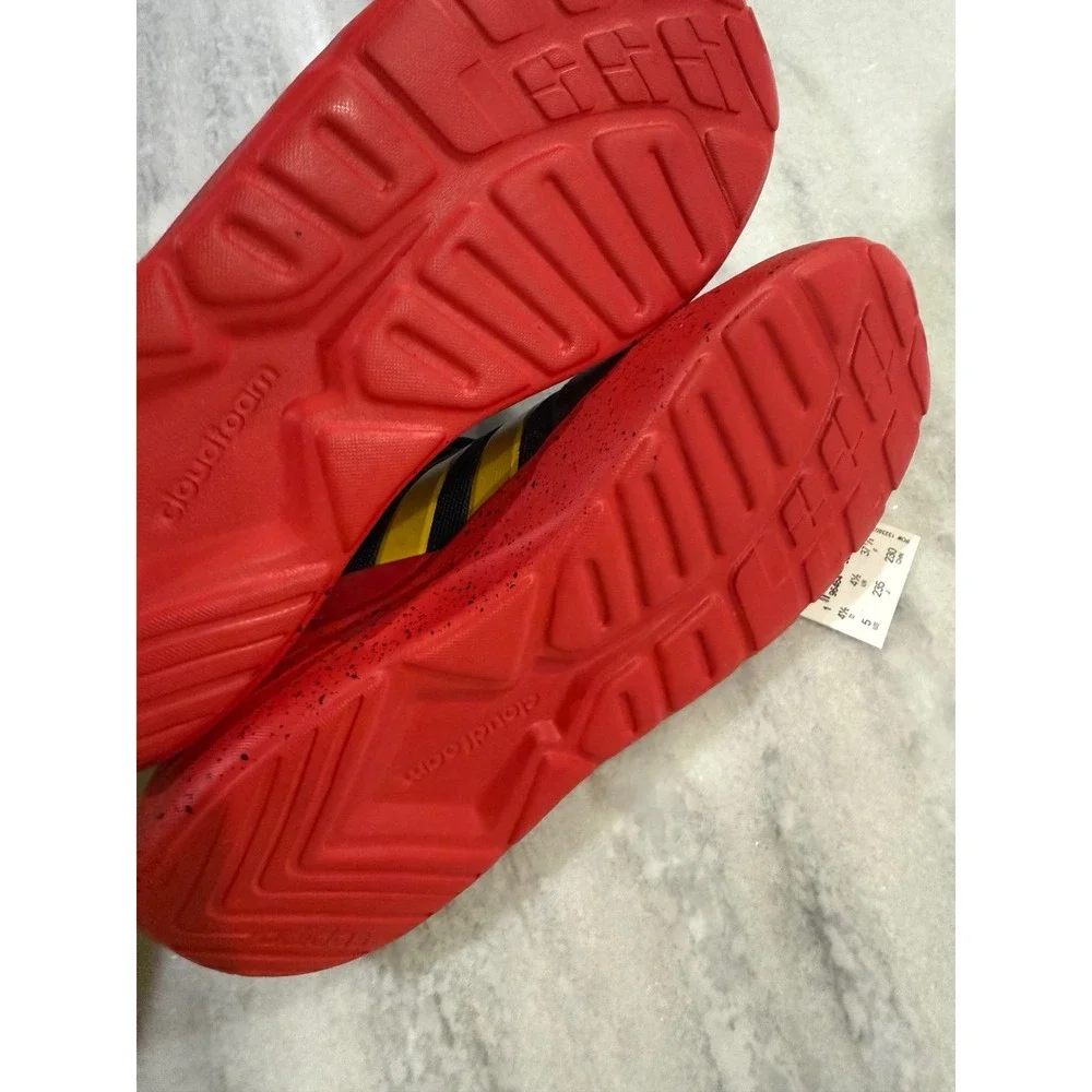 Adidas Kids‎ Disney Mickey Mouse Black Red Yellow Strap Sneakers Shoes